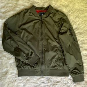 George Army Green Bomber Jacket